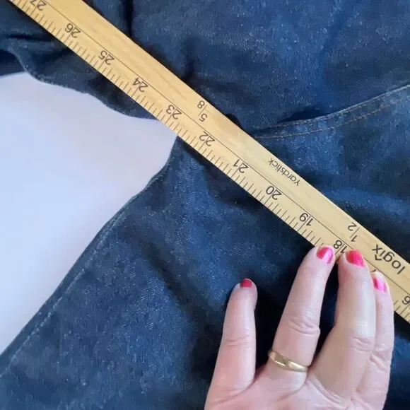 Vintage 90’s women’s size Med denim patchwork coat Aztec inspired - Picture 13 of 14